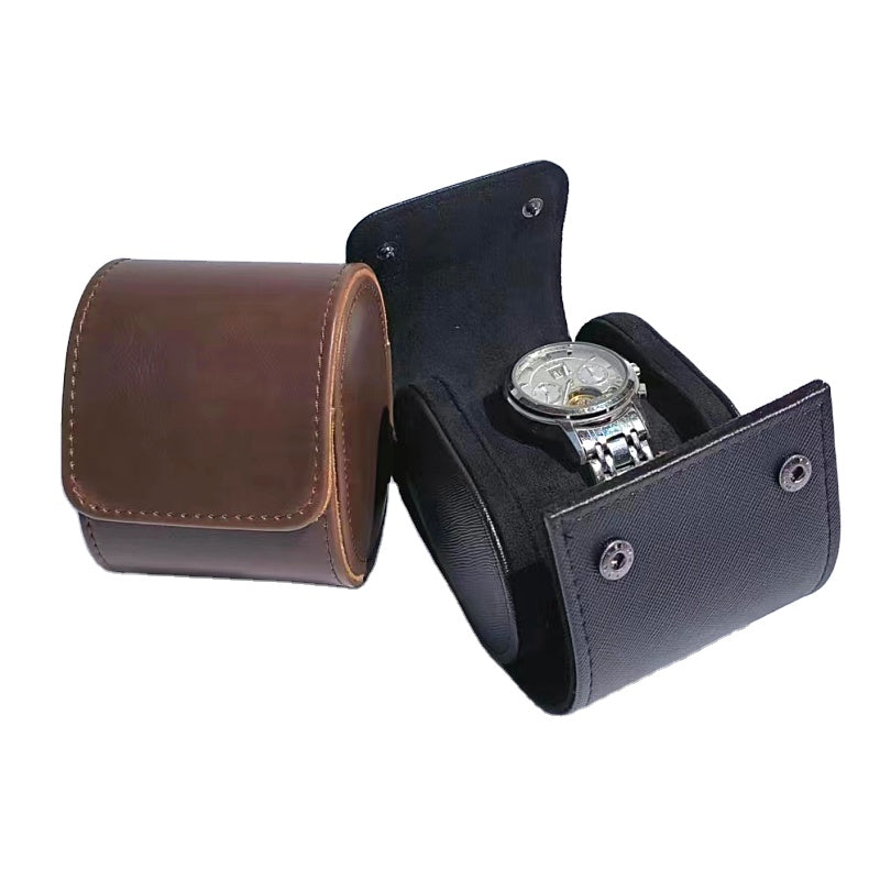 Vegan Leather Watch Roll – Single Positions-1