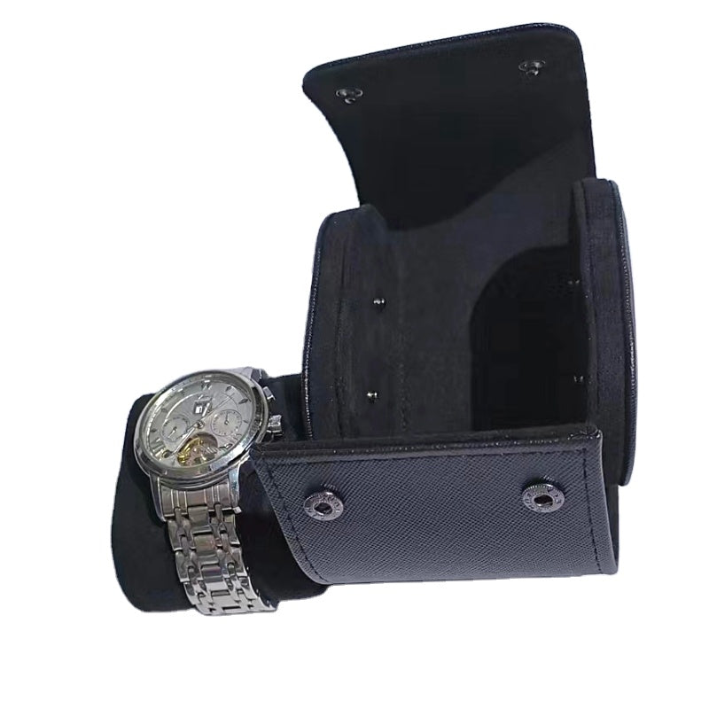 Vegan Leather Watch Roll – Single Positions-5