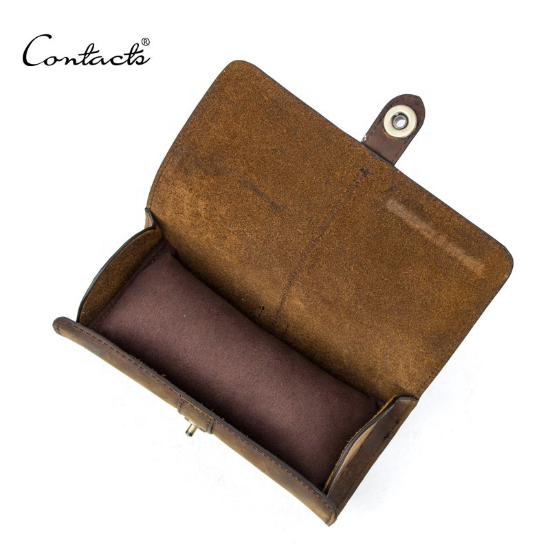 Genuine Leather Watch Roll – 3 Positions-5