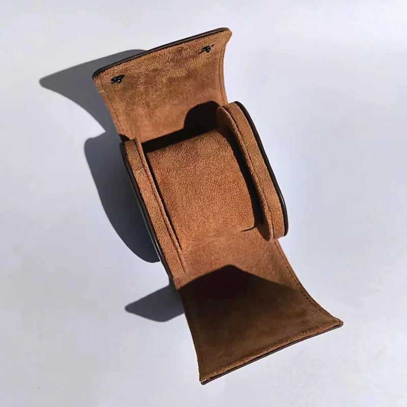 Vegan Leather Watch Roll – Single Positions-2