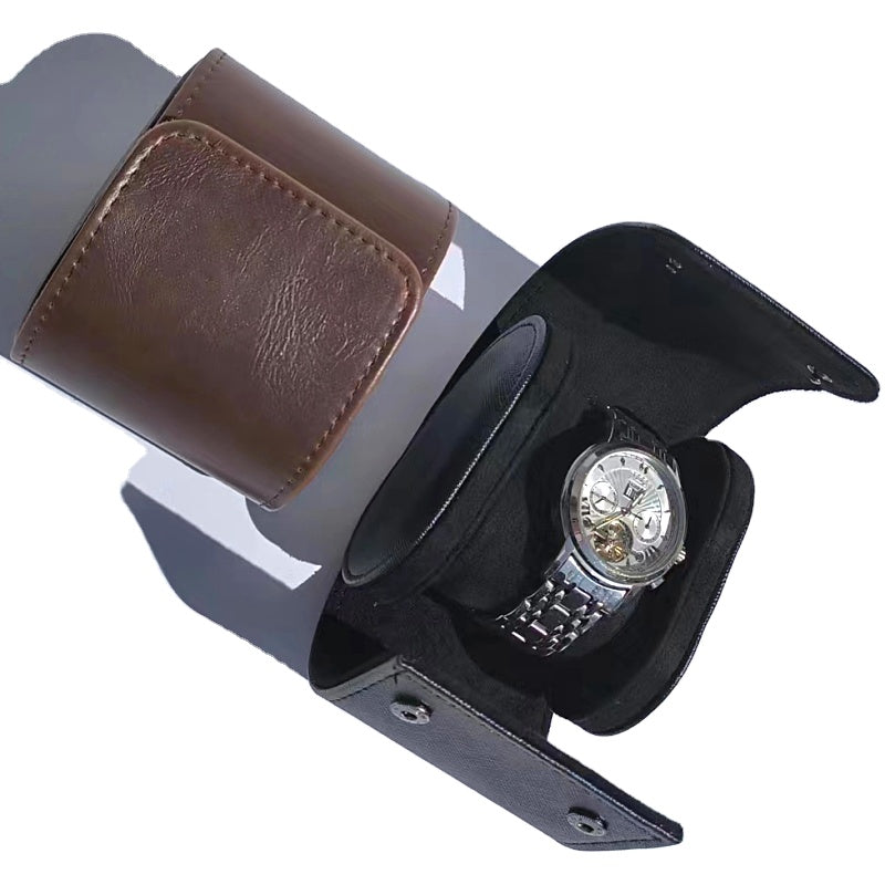 Vegan Leather Watch Roll – Single Positions-4