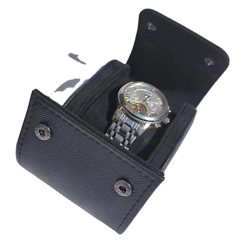 Vegan Leather Watch Roll – Single Positions-6