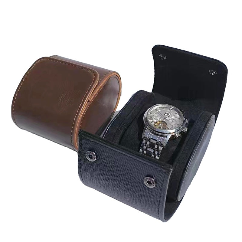 Vegan Leather Watch Roll – Single Positions-0